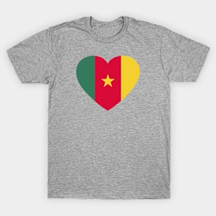 I Love Senegal // Heart-Shaped Senegalese Flag T-Shirt